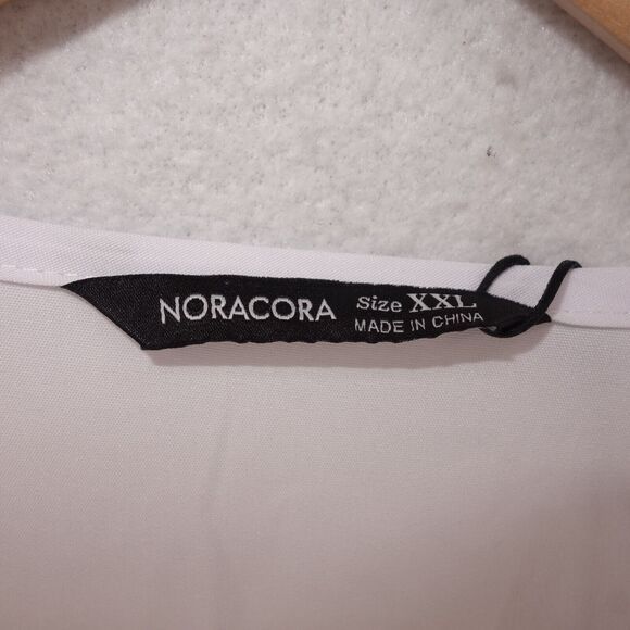 NEW Nora Cora 2XL White Dragonfly Casual Long Sleeve Button Up Shirt Women's XXL - Picture 4 of 8